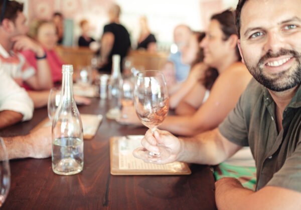 Group of people enjoying lunch in Margaret River